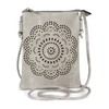 styleBREAKER 02012367 Women's Mini Bag Shoulder Bag with Flowers Laser
