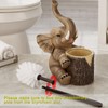 Elephant Toilet Brush and Holder Set - Space Saving, Deep