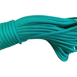 Double Braid Polyester Rope 1/4 Inch, Teal (150)