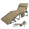 Coastrail Outdoor Folding Chaise Lounge Chair 28 inch Wide, 4