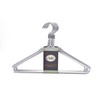 Quality Hangers Silver Aluminum Metal Coat Hangers Heavy Duty Suit