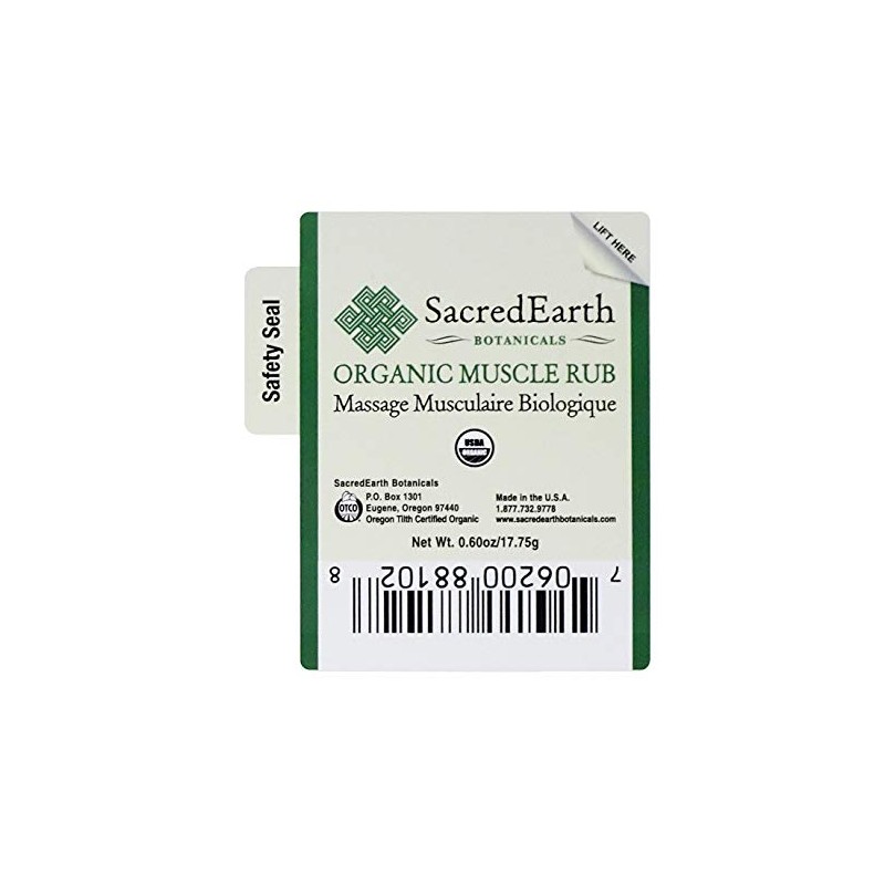 Sacred Earth Botanicals Organic Muscle Rub Single (2-Pack)