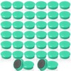 QOJOPU Fridge Magnets 40pcs - Strong Small Round Green Refrigerator