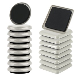 MEDILOE 16 Pack Reusable Furniture Sliders, 3.5 Inch Furniture Glides, Moving Sliders Effortlessly Moving Heavy,for Carpet Sliders Furniture Moving Pads Carpet Sliders Square Furniture Mover