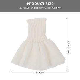 Lurrose 1 Pair Cuff Sleeves Arm Covers for Women Vintage Lace Trim Women's Belt Spring Bracelet Removable Collar Belt for Women Bracelet Women White Cotton Thread