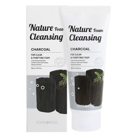 Foodaholic Nature Foam Cleansing 150ml / Charcoal / 푸드어홀릭 네이처 폼 클렌징 150ml  참숯