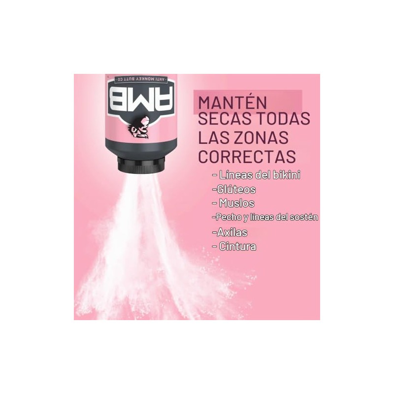 Anti Monkey Butt, Lady's Body Powder with Calamine, Prevents Chafing