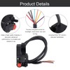 Keensso Motorcycle 12 V Handlebar Switch, 22 mm Universal Motorcycle
