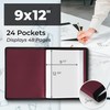 Dunwell Art Portfolio 9x12 Folder (Ruby), Black Mounting Paper, Portfolio