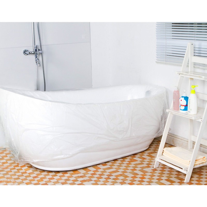 TFY 5 Pack Large Bathtub Disposable Covers for Saloon, Hotel,