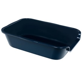 Blaucasa 1 Pack Extra Large Dog Litter Box Pan Tray (ABS Material), Low Entry Jumbo Senior Litter Boxes for Multiple Kitten Big Cats, Pet Safe Indoor Dog Potty (Dark Blue,20" L x15 W)