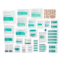 First Aid Kit Refill Supplies - 154 Piece First Aid Restock & Replacement Pack