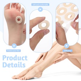 LIQWEI 150 Pcs Corn Pads For Feet, Corn Cushions Self Adhesive Metatarsal Foot Pads, Soft Foot Care Cushions Bunion Pad Protectors Pressure And Friction From Shoes