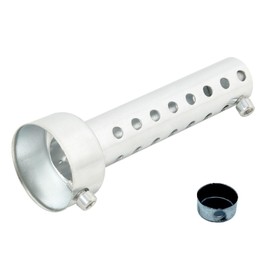 FUKUMIDO Inner Silencer for Motorcycles Baffle Motorcycle Muffler Parts Volume Adjustment Custom General Purpose Round Diameter 48mm Silver