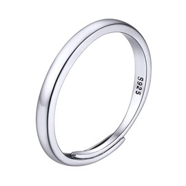 PROSILVER Women Rings Silver Solid 925 Sterling Hand Rings Open