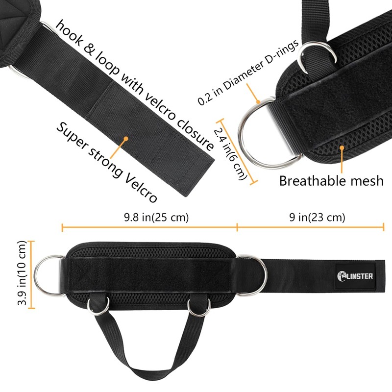 Foot Straps Cable Pull for Pulley Fitness with Fixed Rope,
