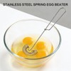 ApexPine 2‑Pcs Stainless‑Steel Spiral Whisks for Home‑Kitchen Egg‑Mixing