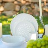 HOMBENE Dessert Pasta 8 Inches Set for 6, Sun-glitter Style,