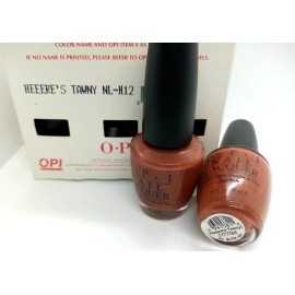 OPI HEEERE'S TAWNY 1999 Chocolate Brown Nail Polish BLACK LABEL *RARE*