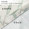 VOGOL Ajustable Curtain Valance, Nature Green Leaf Pattern Soft Touch