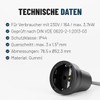Greate 6x Schuko Coupling IP44 Outdoor with Kink Protection -