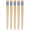5 Pairs of Reusable Bamboo Chopsticks, Dishwasher-Safe Japanese Chopstick Set