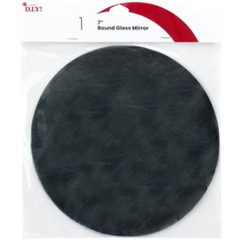 Cousin DIY Round Glass Mirror, 7 inch Diameter, Silver