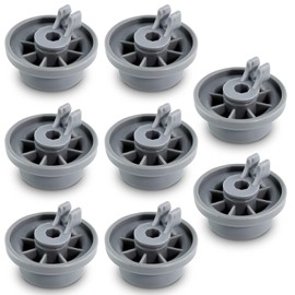 Fonyiunce Pack of 8 Basket Wheels for Dishwashers, Lower Basket Rollers, 30 mm Dishwasher Wheels, Replacement of the Dishwasher Wheel, Dishwasher Basket Rollers, for Bosch, Siemens, Neff and Beko