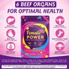 PFDGRVI Beef Organ Supplement for Women, Natural Grass Fed Beef