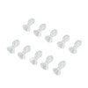 10pcs Hearing Amplifier Dome Silicone Ear Tip Earplug Replacement Accessory
