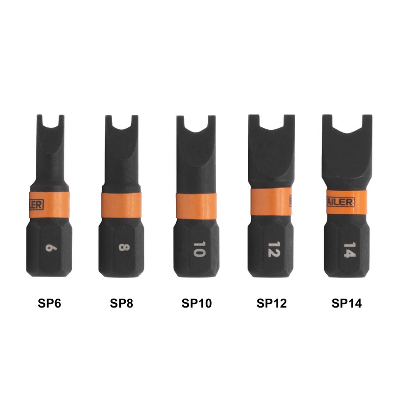 Spanner Screwdriver Bit Set - Railer 5PC S2 Steel 1"