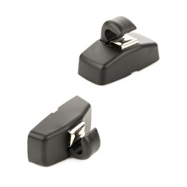 LST 2x Sun Visor Holder Clips Cover Black A2 A3 A4 A5 A8 T5 T6 Golf VI