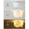 DSYBRI Flush Mount Ceiling Fan with Lights, 20" Low Profile