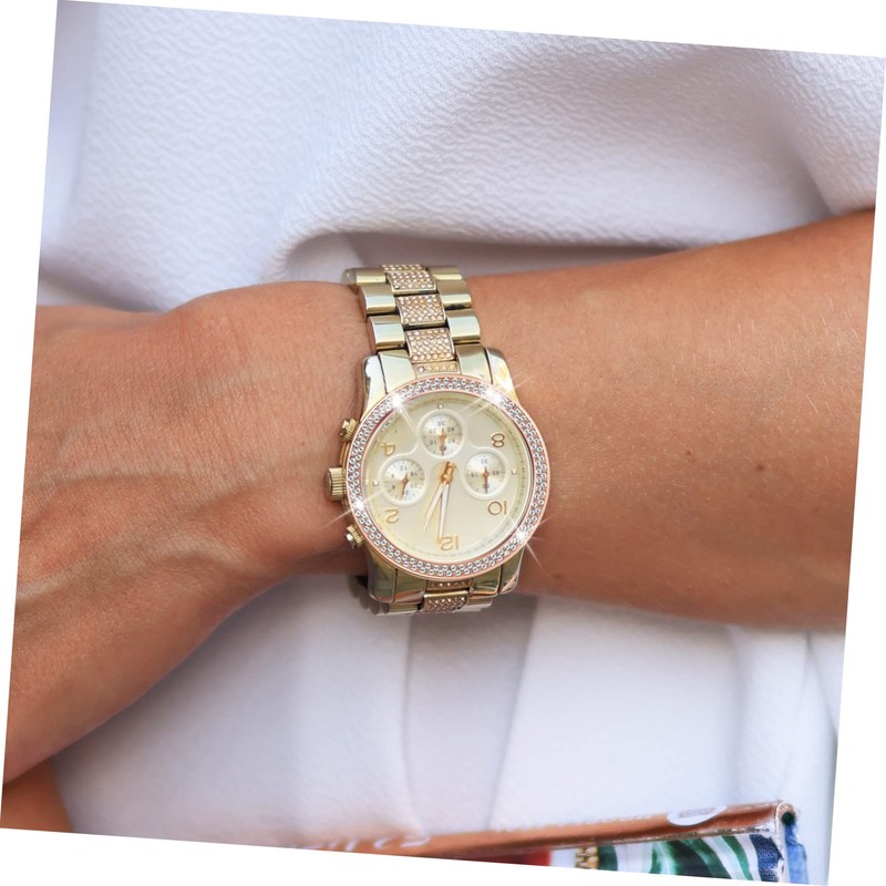 Gatuida 1pcs Rhinestone Decorative Watch Case Ring Cover for Watch