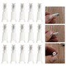 20pcs Nose Hair Cutter Replacement Head with Cleaning Brush Steel