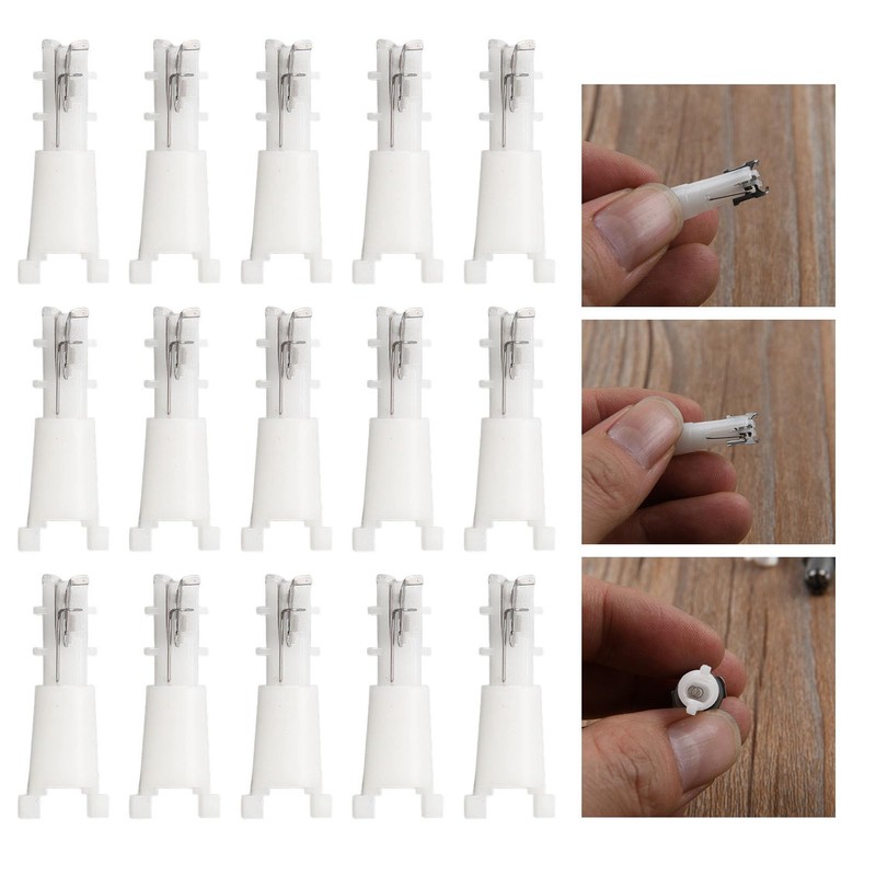 20pcs Nose Hair Cutter Replacement Head with Cleaning Brush Steel