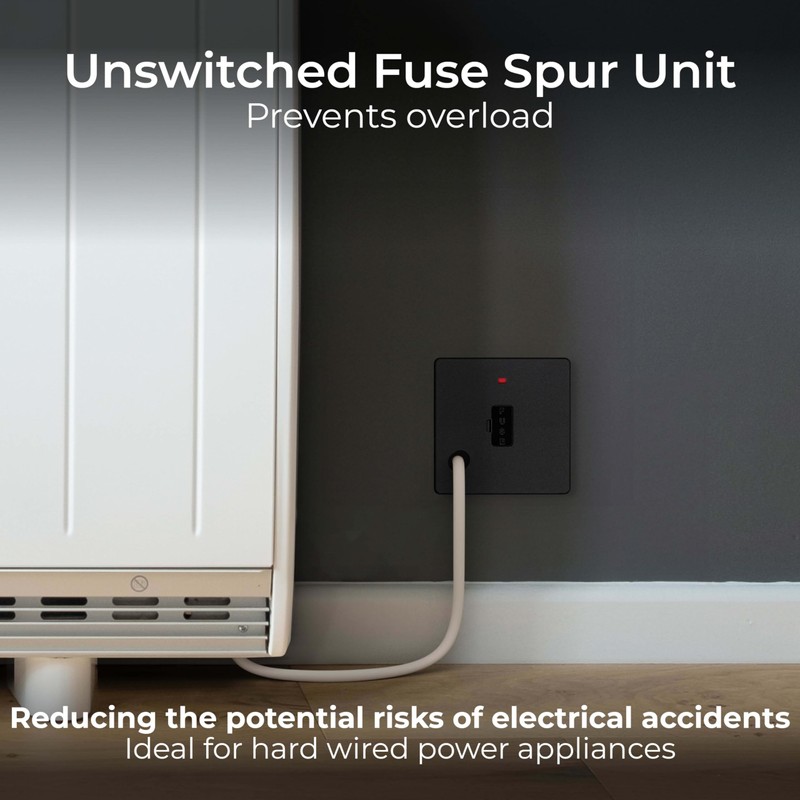 BG Electrical Unswitched Fused Connection Unit with LED Power Indicator