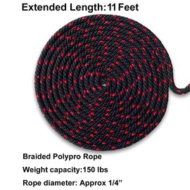 Blueshyhall 4 pcs Kayak Tie Down Straps Canoe Bow and Stern Heavy Duty Cargo Ratchet Pulley Rope Hanger, for Car Roof Rack, Boat Trailer Tow Strap