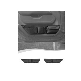 Hoolcar Front Door Storage Pockets, Door Side Organizer Bag Door Net Pocket Replacement Compatible with Jeep Wrangler JL JLU & Gladiator JT 2018-2025, Interior Storage Expansion Accessories, 2PCs