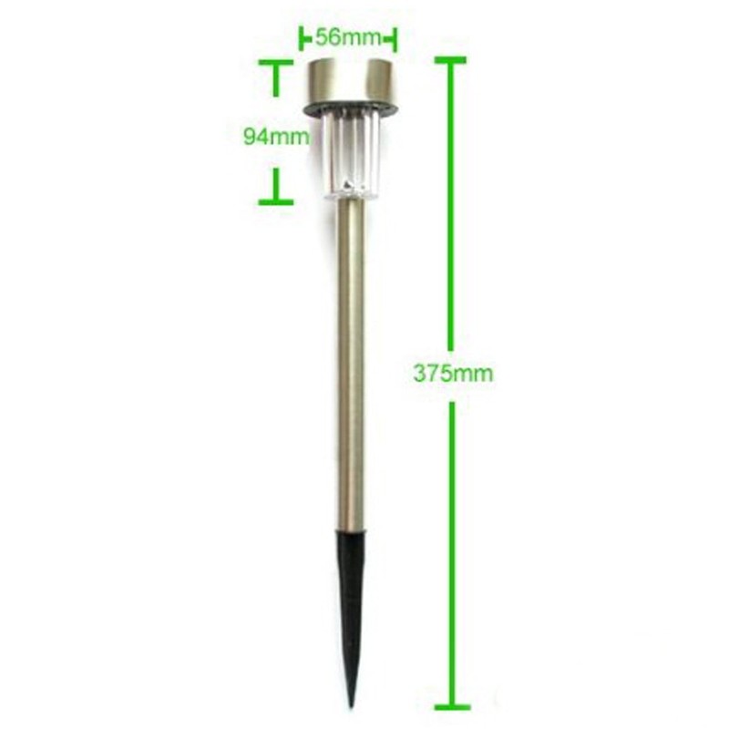 NEWOTE 10pcs Blue LED Outdoor Steel Garden Solar Powered Landscape