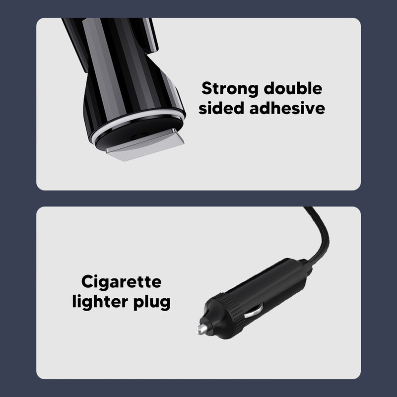 Black Portable Car Heater Quick Heating Automatic Overheat Protection Car