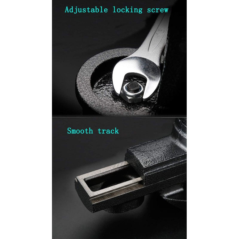 MYTEC Home Vise Clamp-On Vise, 3.0" black