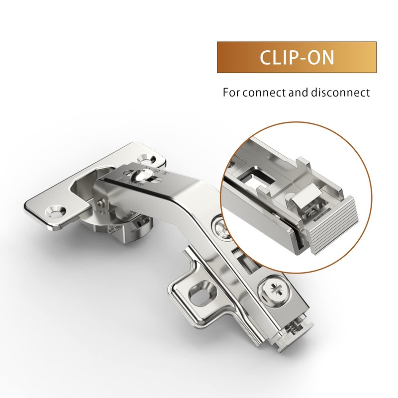 Furniware 135° Folden Door Hinges, 2 Pack Corner Kitchen Cabinet