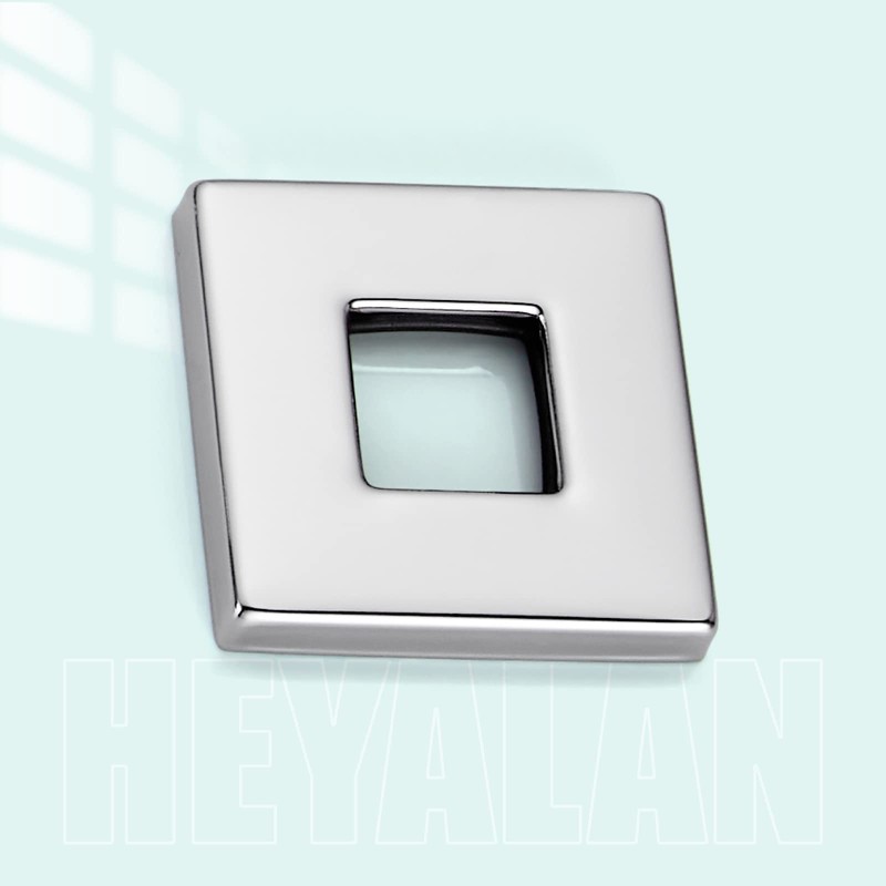 Heyalan Modern 2.5” Square Shower Arm Flange Shower Head Arm