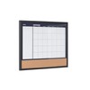 MasterVision 3-in-1 Calendar Planner Board, Black Frame, 18 x 24