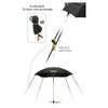 MAGMA Products, B10-404 Cockpit Umbrella, Jet Black