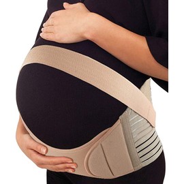 S.G. Adjustable Belly Bands for Pregnant Women (Beige, XL) – Maternity Belly Band for Pelvic & Back Pain – Ideal Pregnancy Belt for All Stages of Gestation – Pregnancy Must Haves for To Be Moms