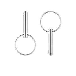 Quick Release Pin 6.3mm Diameter 316 Stainless Steel Bimini Top Pin Marine Hardware for Boat Bimini Top Deck Hinge Pack of 2