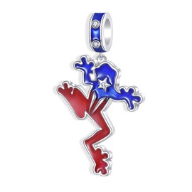 YAFEINI Puerto Rico Souvenirs Charms 925 Sterling Silver Coqui Frog Puerto Rico Charm Puerto Rico Jewelry Gifts for Women