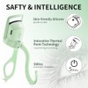 Heated Eyelash Curler for Women, USB Rechargeable Lash Curling Beauty